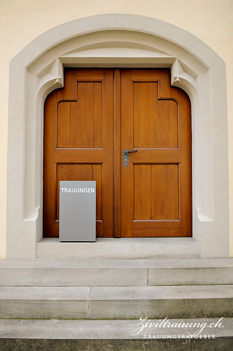 the entrance of Sursee town hall