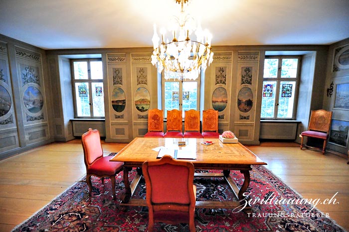 The ceremony room in Museum Lindengut, Winterthur